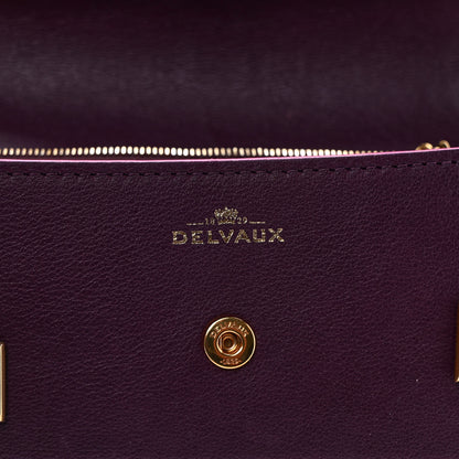 Delvaux Calfskin Tempete Pochette Burgundy 5 of 8