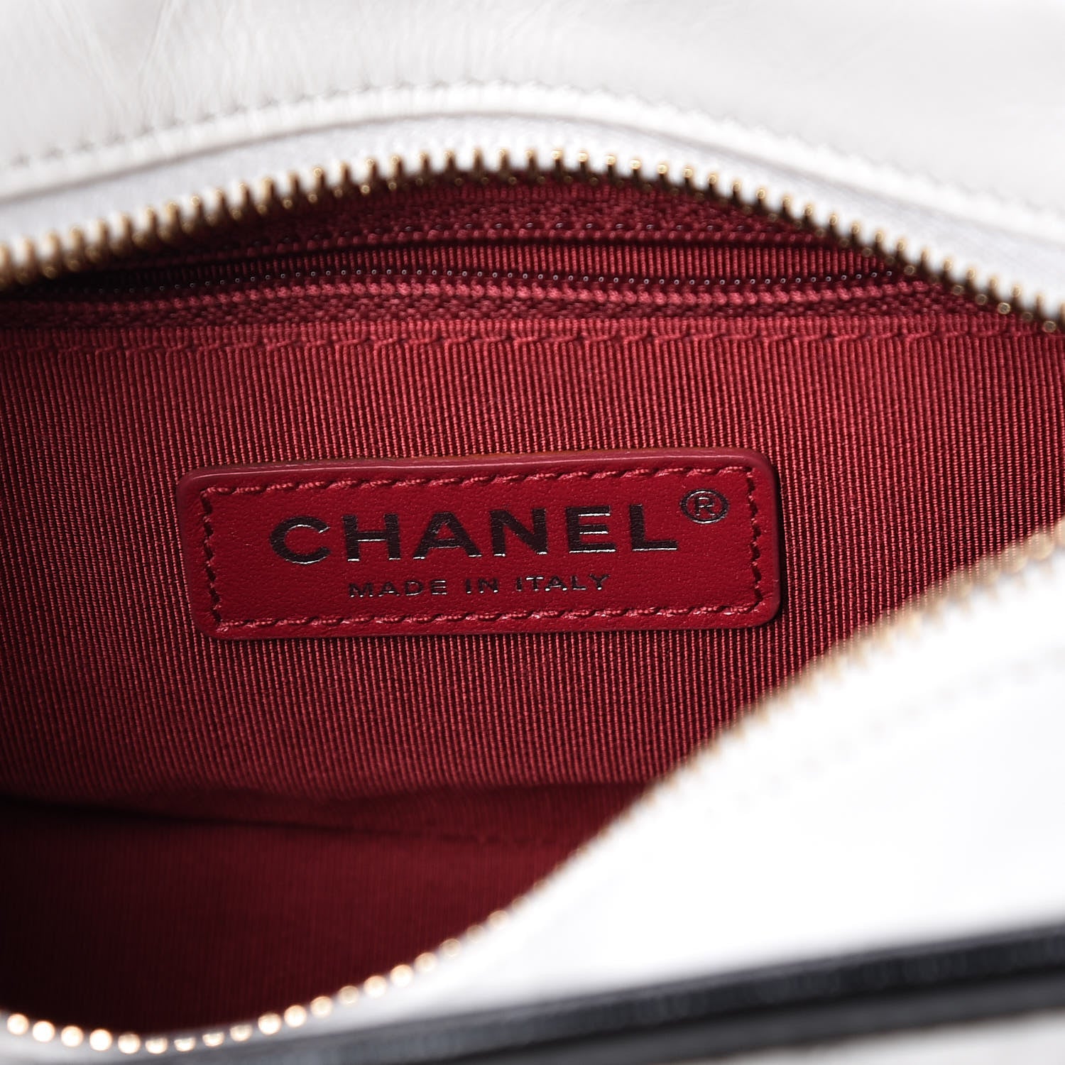 Chanel Aged Calfskin Quilted Small Gabrielle Hobo Black White 6 of 9