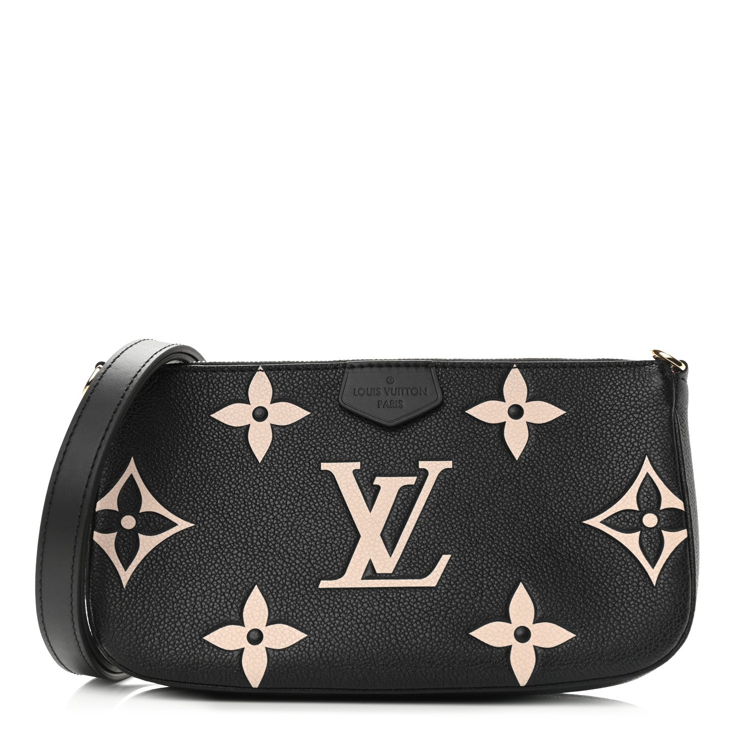 Louis Vuitton Empreinte Monogram Giant Multi Pochette Accessories Large Pochette Black Beige 1 of 7