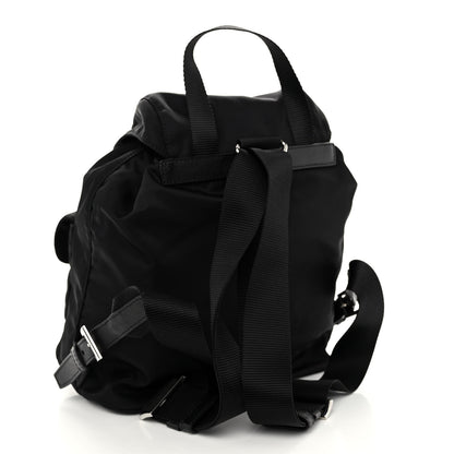 Prada Tessuto Nylon Saffiano Small Backpack Black 3 of 8