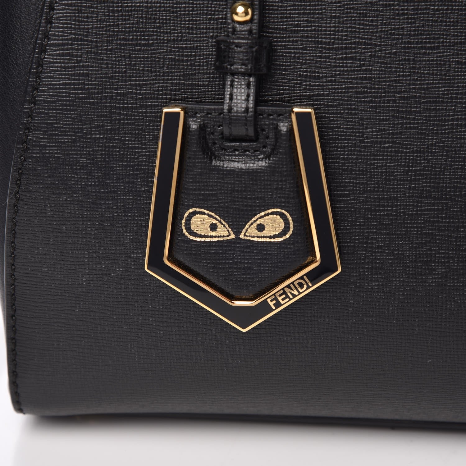 Fendi Vitello Elite Petite 2Jours Tote Black 8 of 8