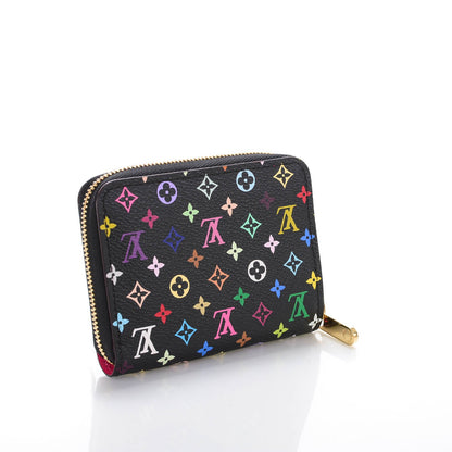 Louis Vuitton Monogram Multicolor Zippy Coin Purse Black Grenade 3 of 7
