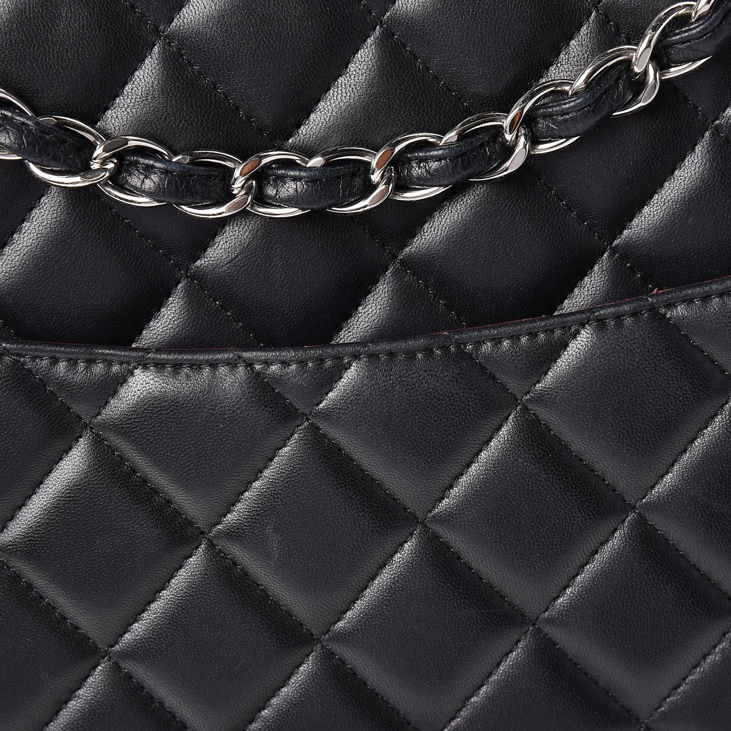 Chanel Lambskin Quilted Maxi Double Flap Black 9 of 18