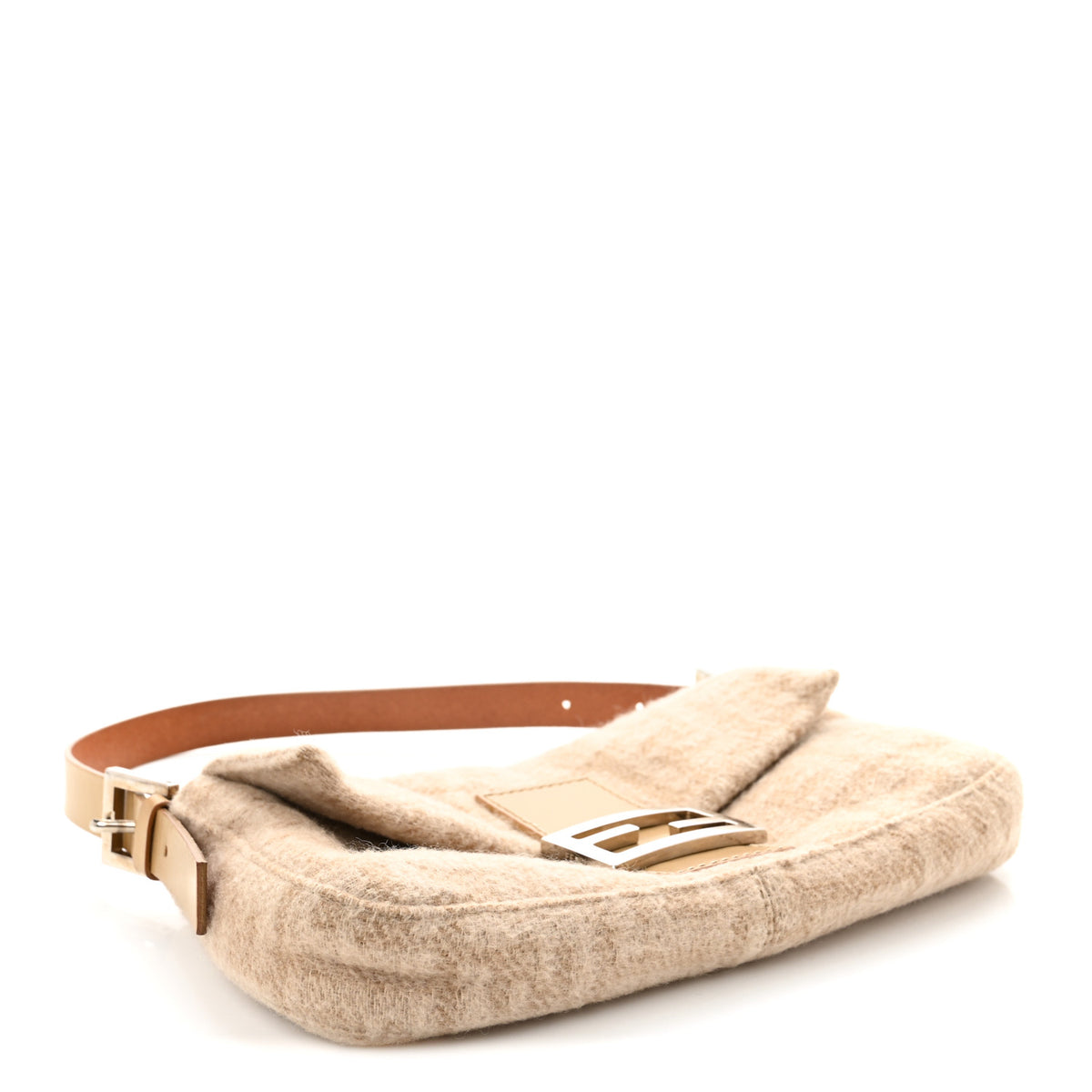Fendi Wool Zucca Baguette Beige 4 of 10