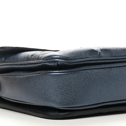 Louis Vuitton Metallic Empreinte Monogram Giant Pochette Metis Navy Nacre 6 of 8