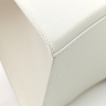 Balenciaga Grained Calfskin Small Hourglass Top Handle Bag White 13 of 15