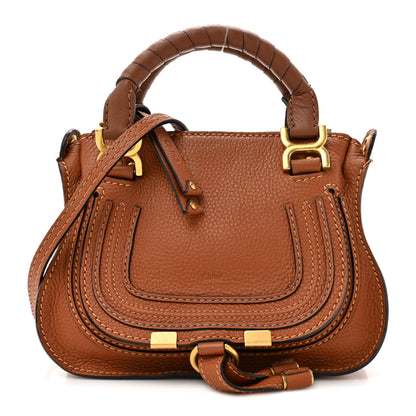 Chloe Calfskin Mini Marcie Satchel Tan 1 of 14