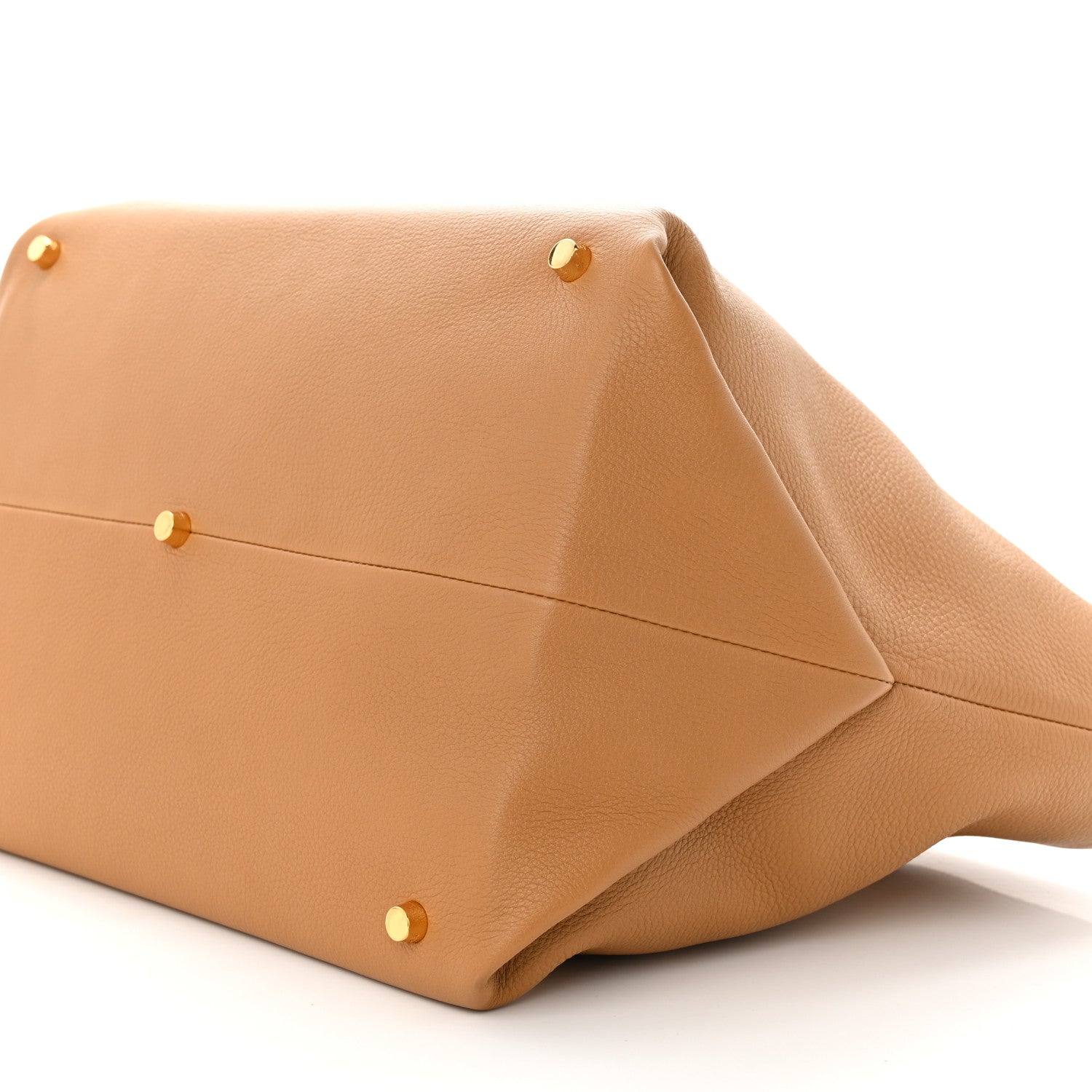 Khaite Pebbled Calfskin Medium Amelia Tote Nougat 9 of 9
