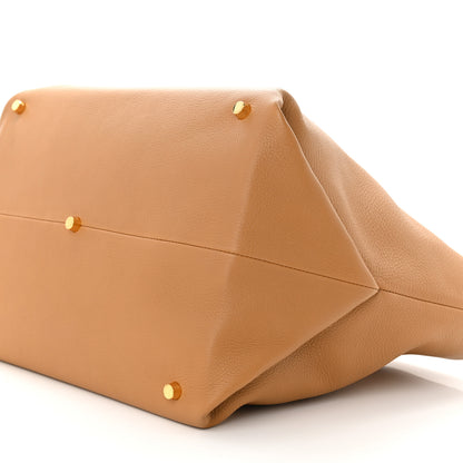 Khaite Pebbled Calfskin Medium Amelia Tote Nougat 9 of 9