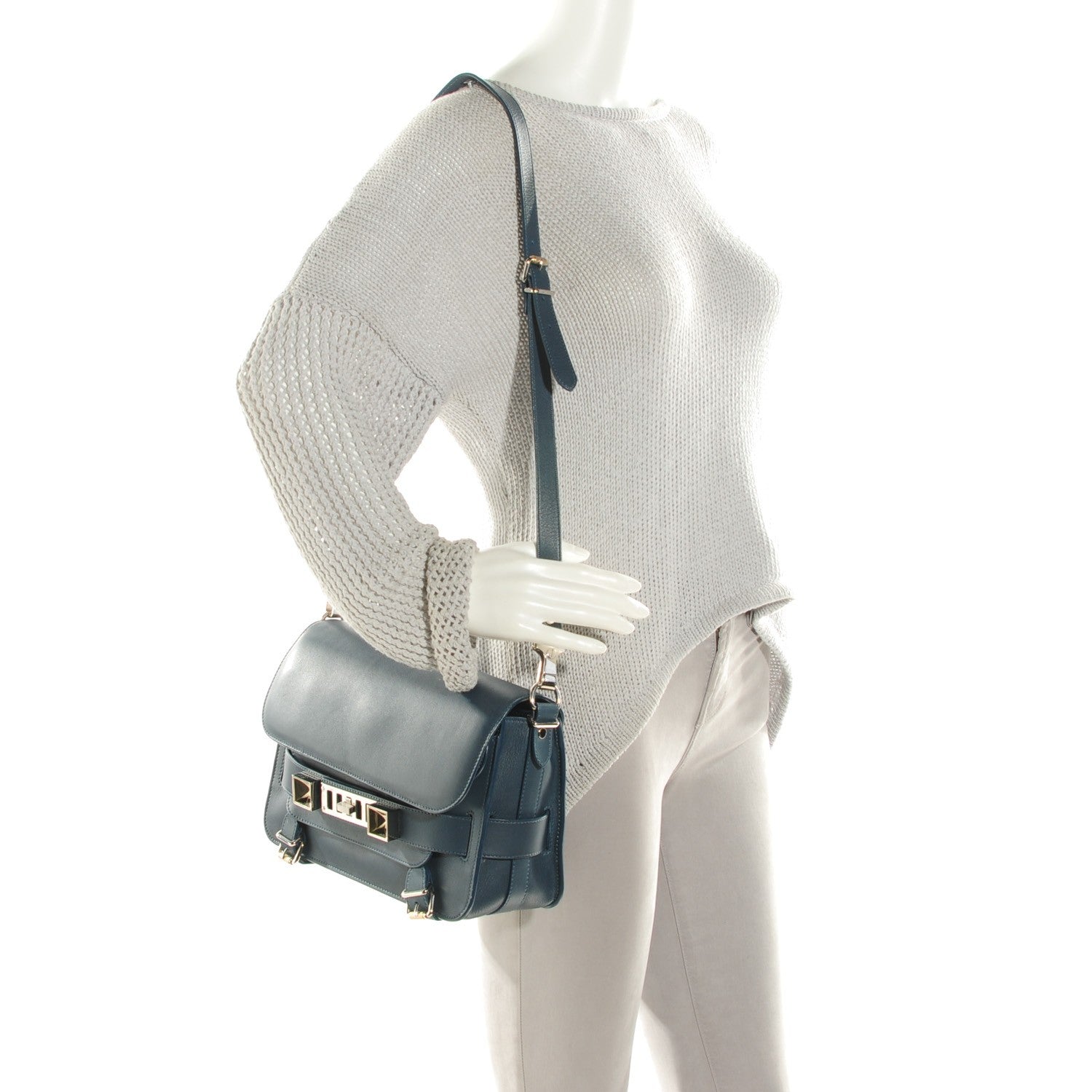 Proenza Schouler Calfskin PS11 Classic Shoulder Bag Nightclub 3 of 10