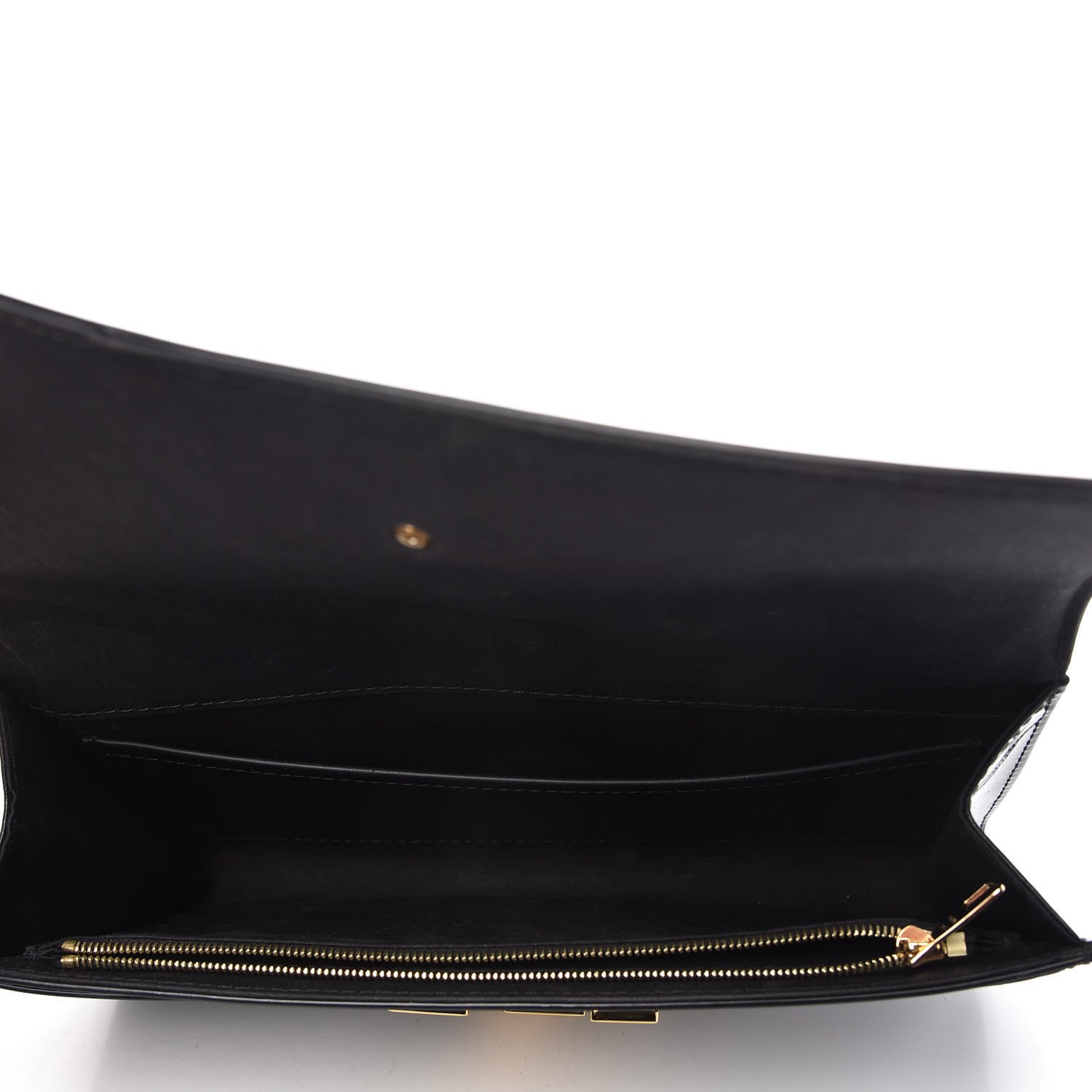 Louis Vuitton Patent Louise Clutch Black 5 of 9