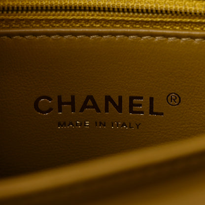 Chanel Caviar Lizard Embossed Quilted Mini Coco Handle Flap Green 6 of 11