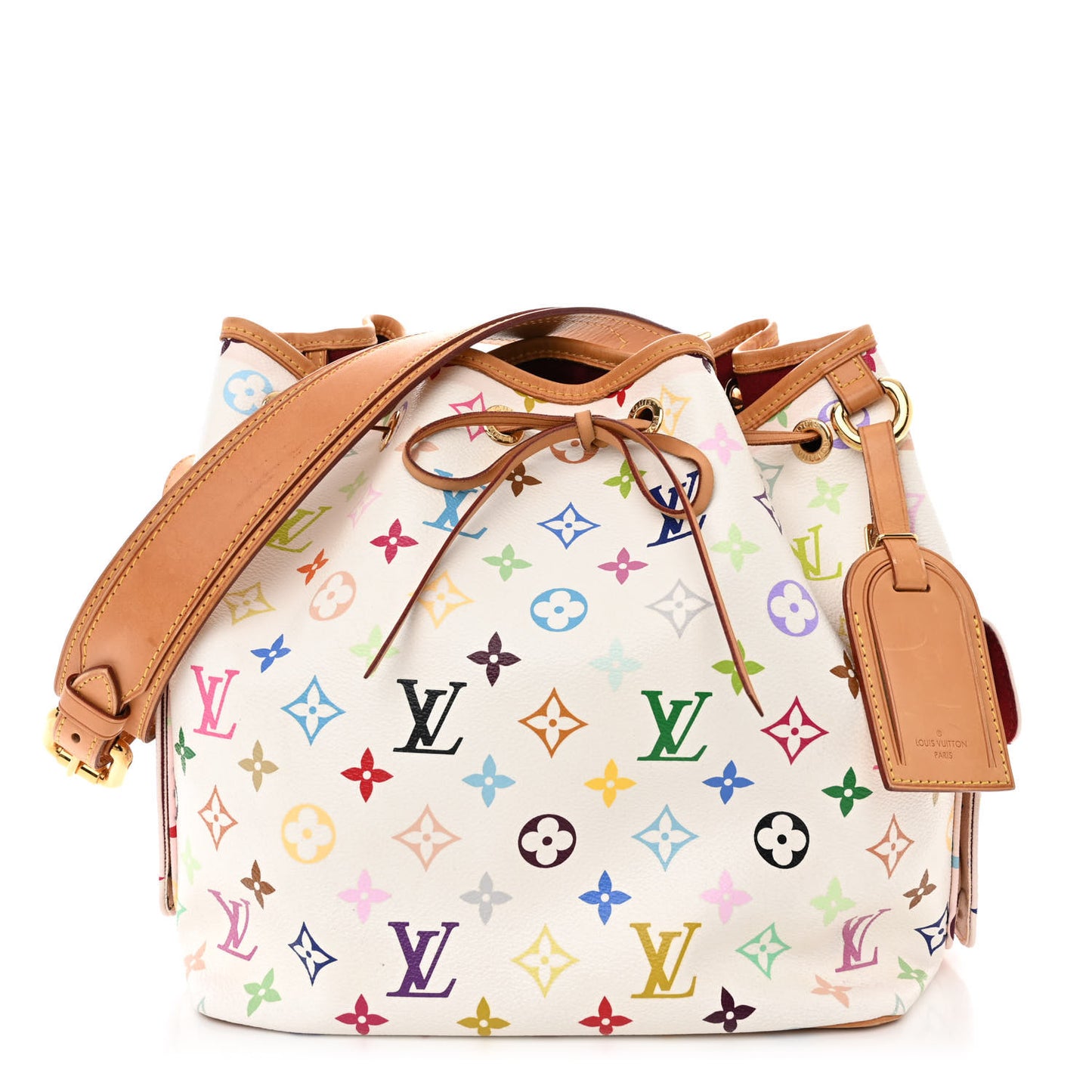Monogram Multicolor Petit Noe White
