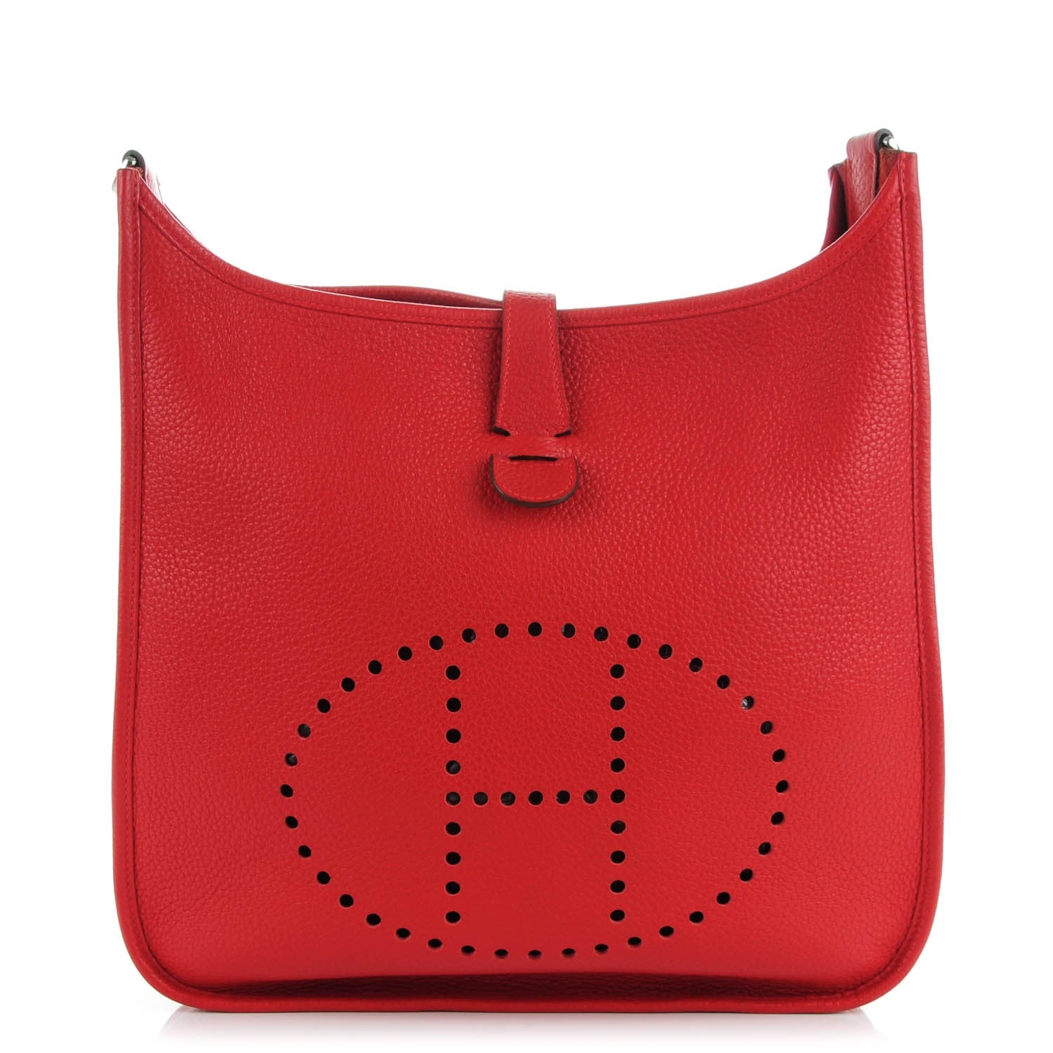 Hermes Taurillon Clemence Evelyne III PM Rouge Casaque 1 of 7