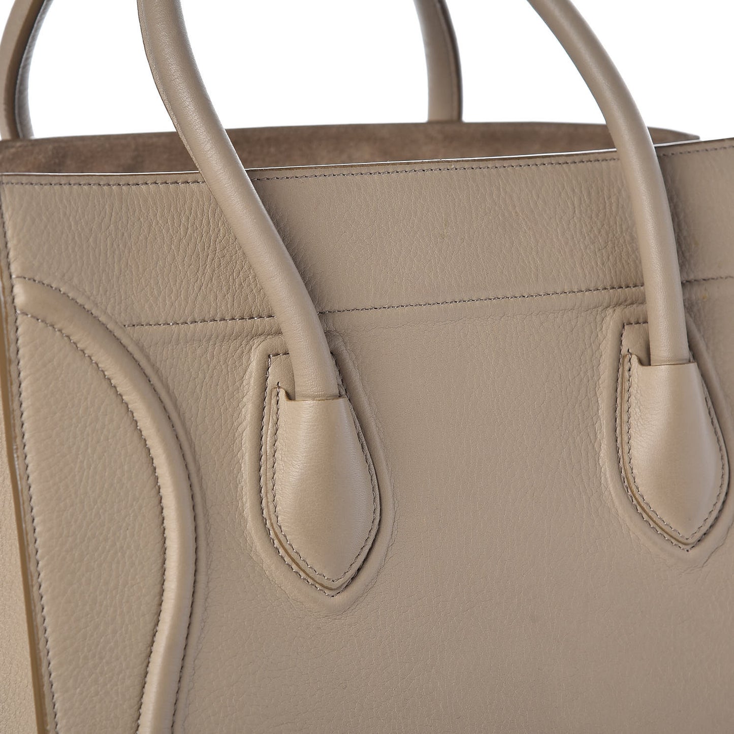 Supple Calfskin Medium Phantom Luggage Beige