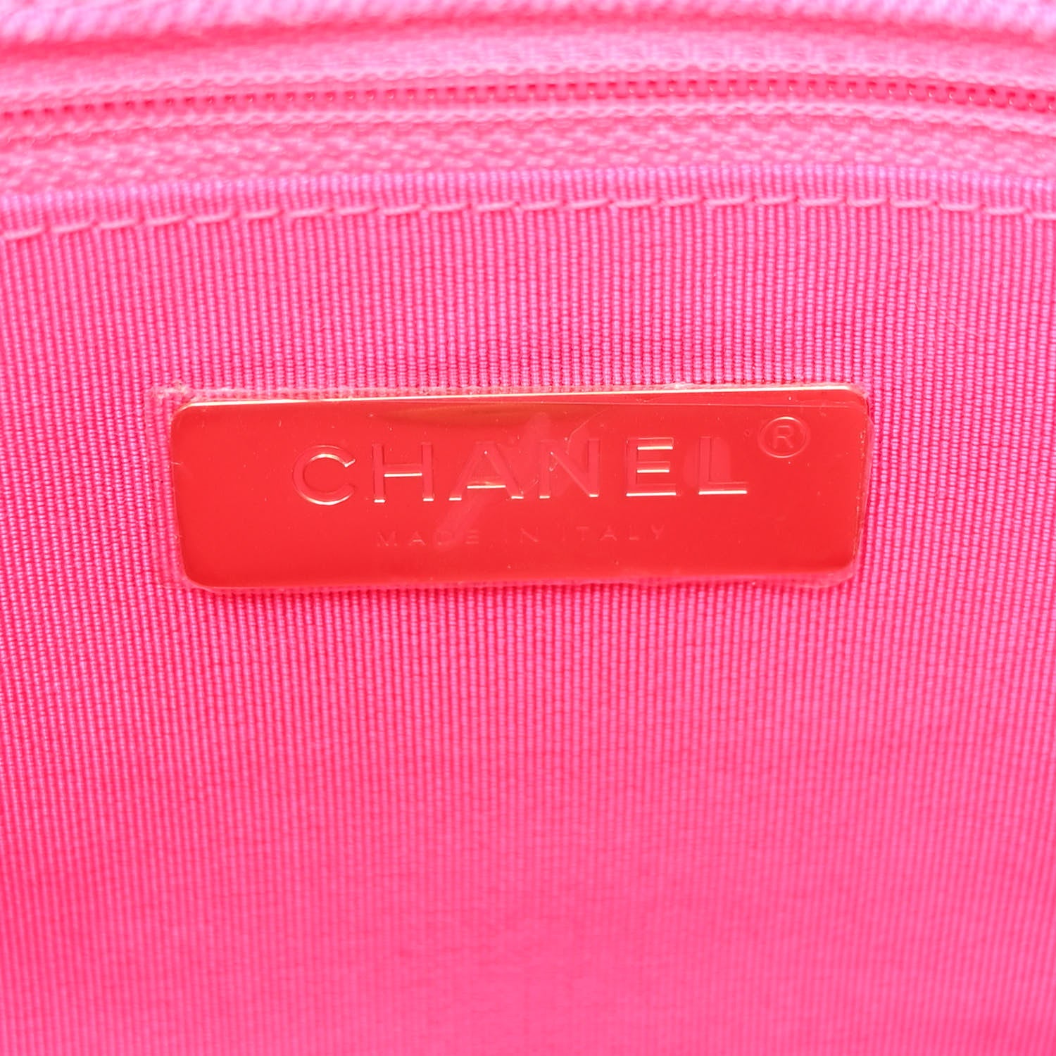 Chanel Denim Quilted Medium Chanel 19 Flap Neon Pink 6 of 10