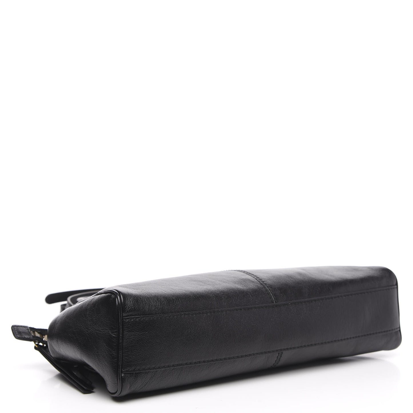 Calfskin Medium Re(Belle) Top Handle Bag Black
