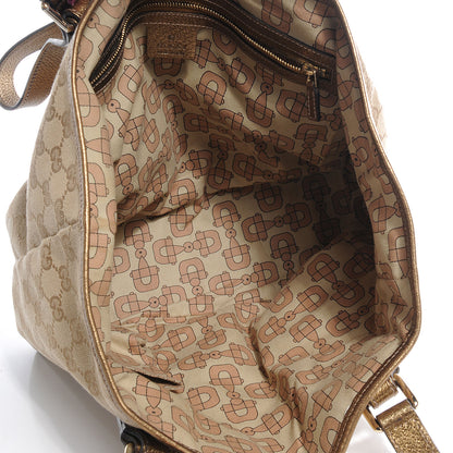 Gucci Monogram Medium Jolicoeur Tote Metallic 8 of 8