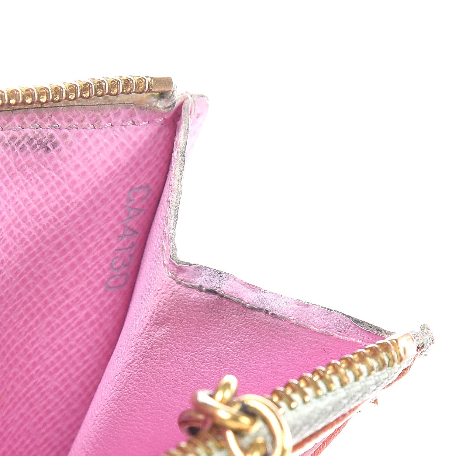 Louis Vuitton Monogram Multicolor Key Pouch White Litchi 9 of 15