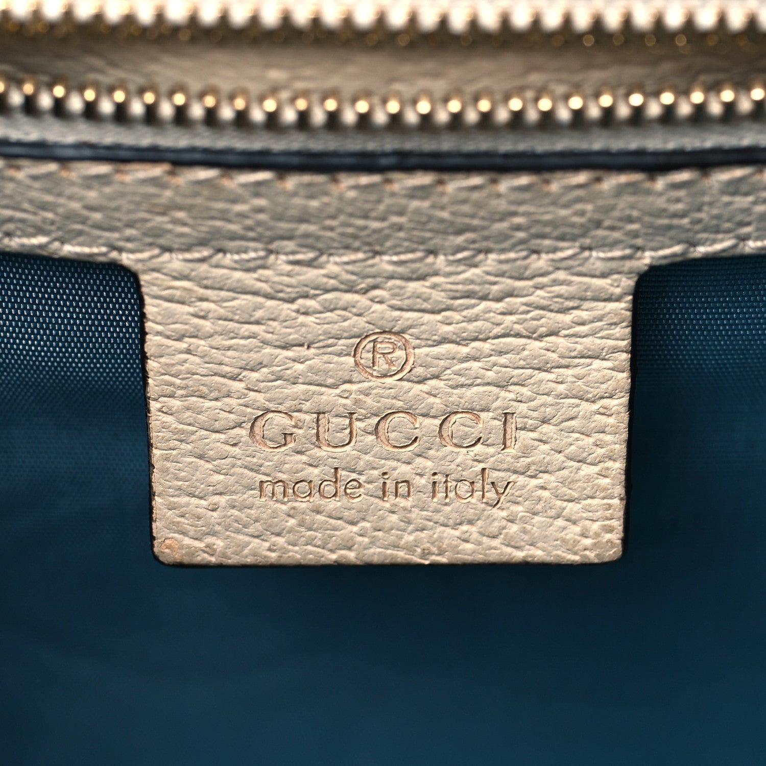 Gucci Textured Calfskin Bee Star Print Small Sylvie Shoulder Bag Mystic White 6 of 10