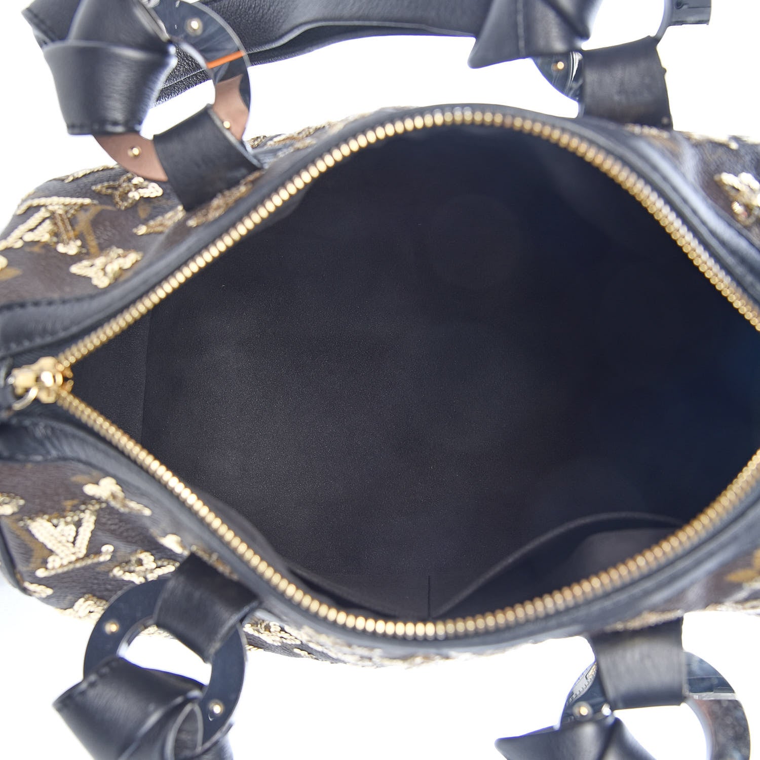 Louis Vuitton Monogram Sequins Eclipse Speedy 28 Gold 5 of 10