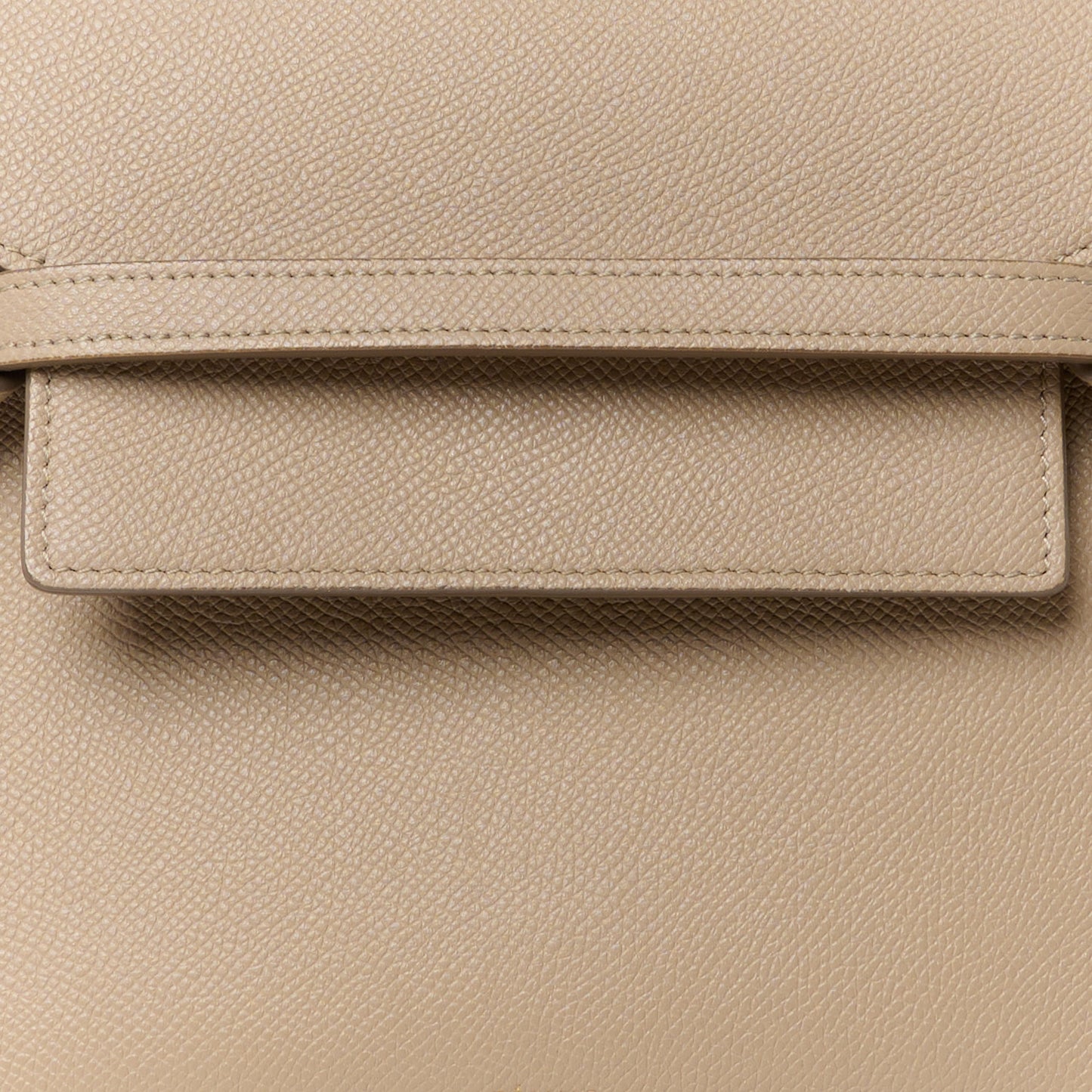 Grained Calfskin Micro Belt Bag Light Taupe