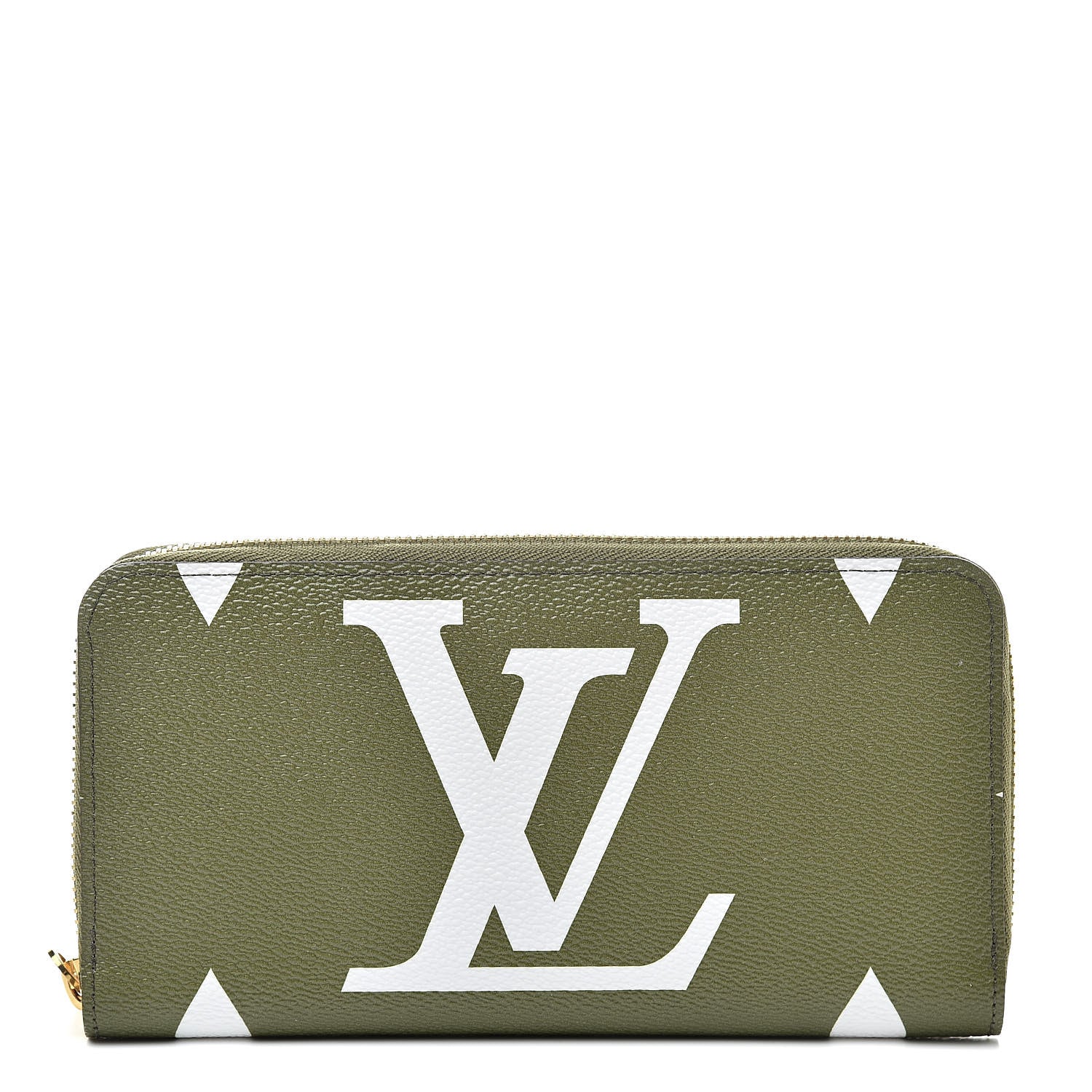 Louis Vuitton Monogram Giant Zippy Wallet Kaki White 1 of 7