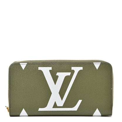 Louis Vuitton Monogram Giant Zippy Wallet Kaki White 1 of 7