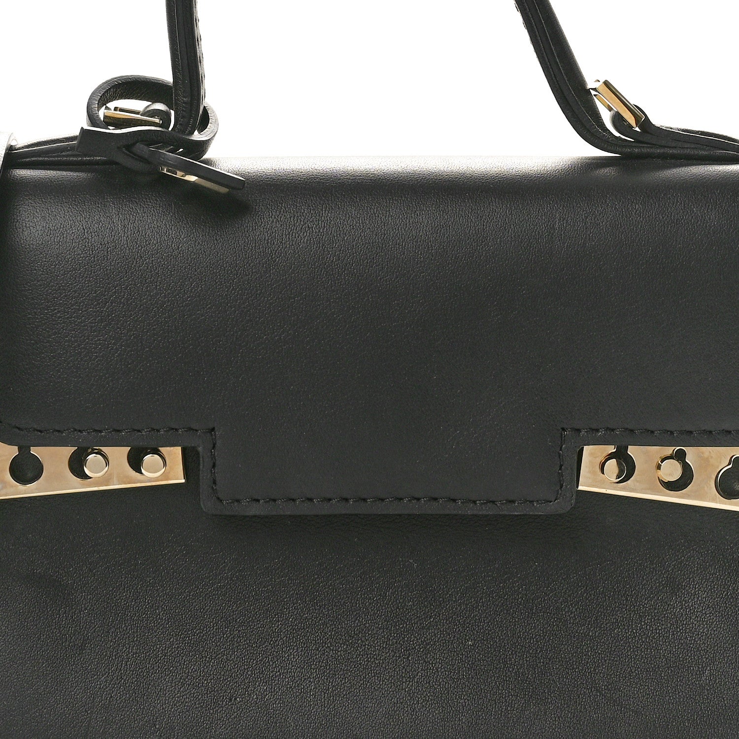 Delvaux Smooth Calfskin Micro Tempete Satchel Black 8 of 11