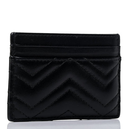 Gucci Calfskin Matelasse GG Marmont Card Holder Black 2 of 4