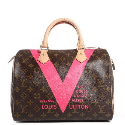 Louis Vuitton Monogram Speedy 30 V Fuchsia 1 of 7