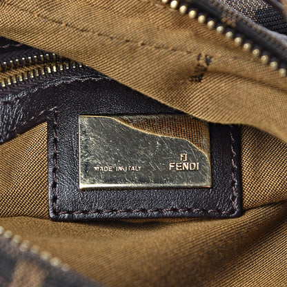 Fendi Zucca Cuoio Lucido Small Chef Hobo Tobacco Moro 5 of 11