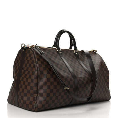 Louis Vuitton Damier Ebene Keepall Bandouliere 55 3 of 13