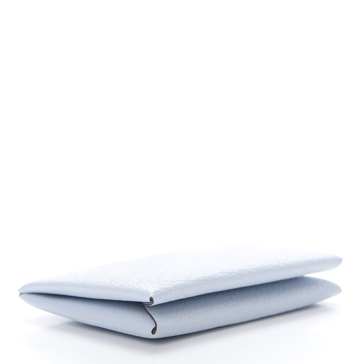 Hermes Chevre Mysore Calvi Card Case Bleu Brume 4 of 8