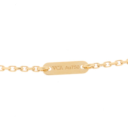 Van Cleef & Arpels 18K Yellow Gold Mother of Pearl Sweet Alhambra Pendant Necklace 4 of 4