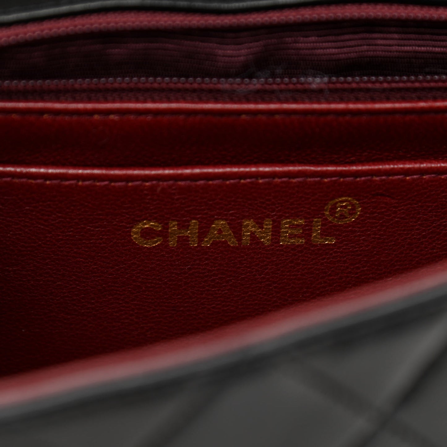 Lambskin Quilted Small Single Flap Black