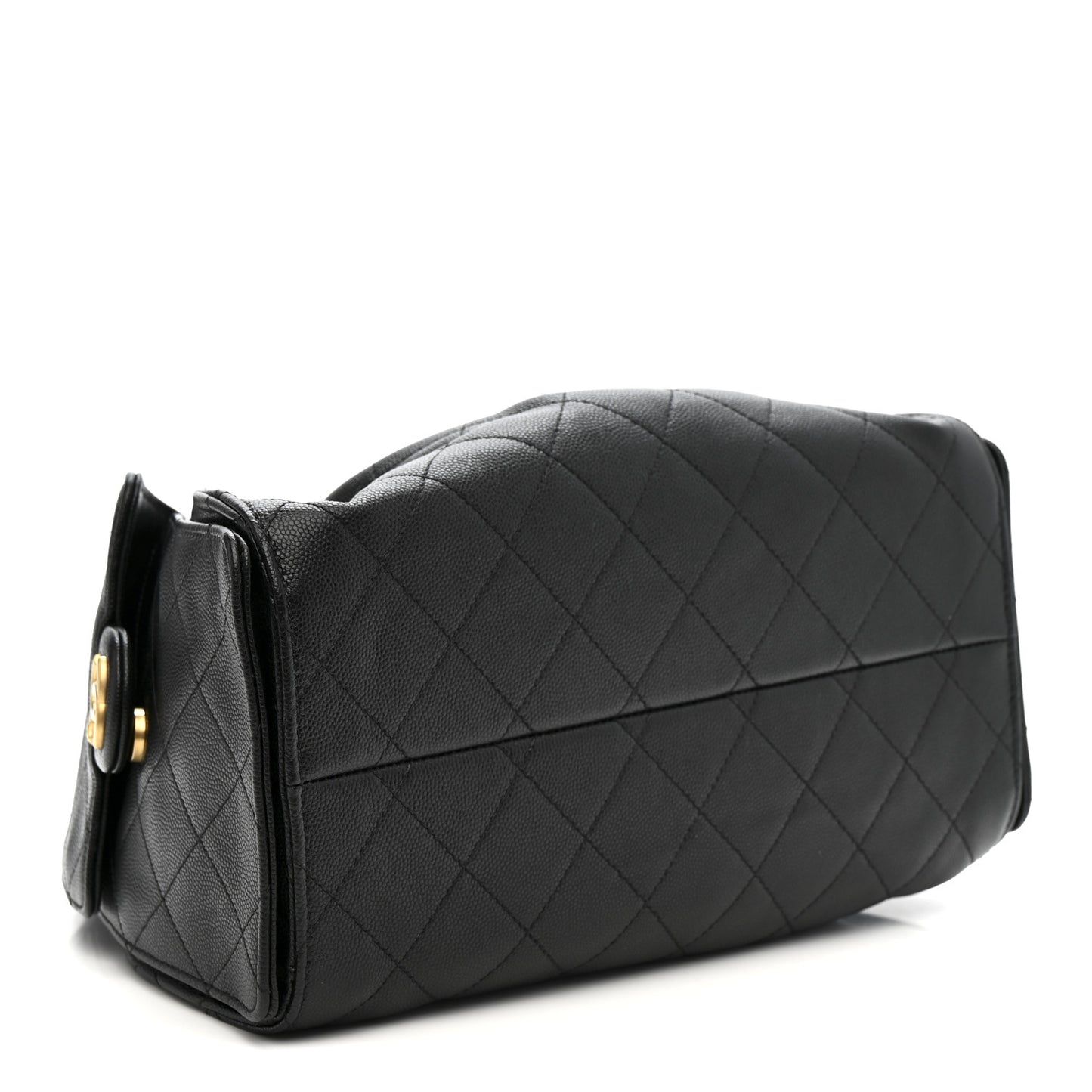 Caviar Quilted Small Chanel 25 Handbag Black