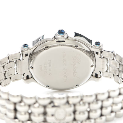 Chopard Stainless Steel 7 Diamond 32mm Happy Sport Quartz Watch 4 of 6