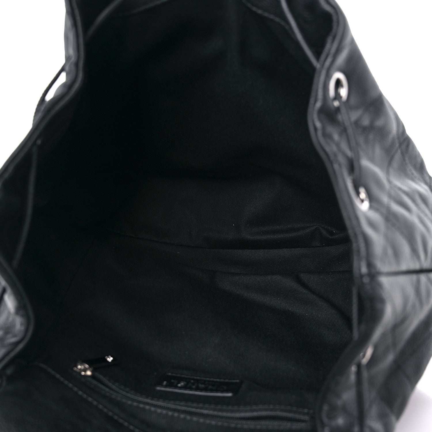 Chanel Grained Calfskin Stitched Braided With Style Backpack Black 5 of 9