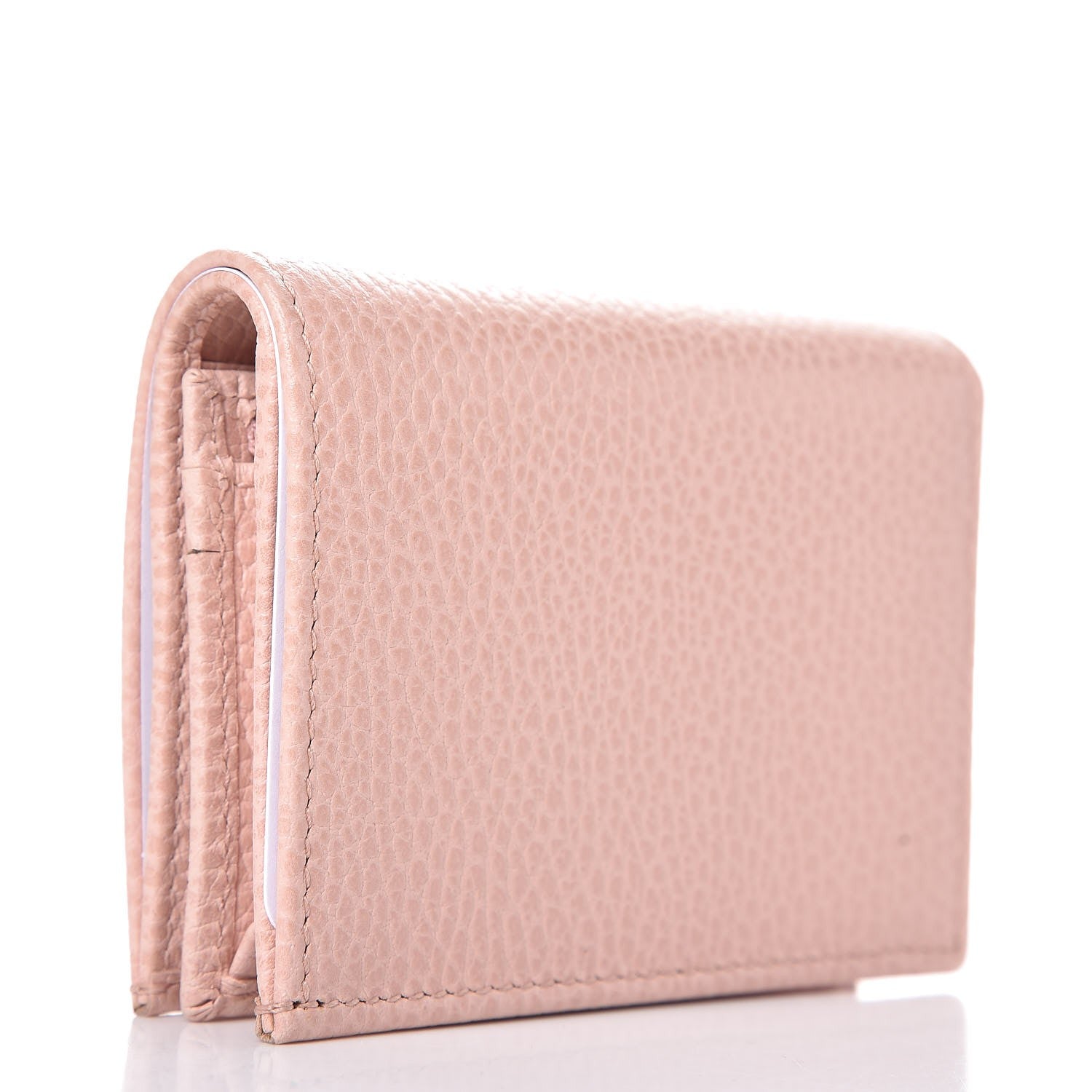 Gucci Dollar Calfskin GG Marmont Card Case Perfect Pink 3 of 8