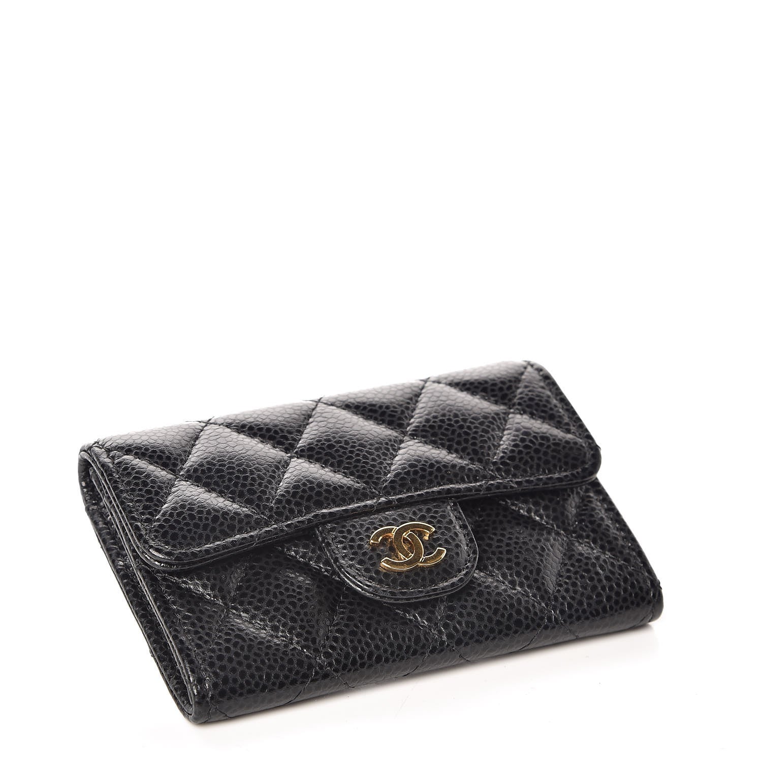 Chanel Caviar Quilted Flap Card Holder Black 4 of 11