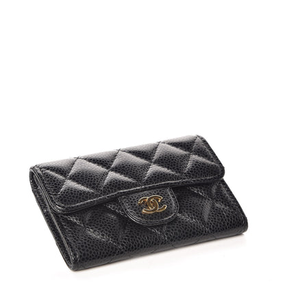 Chanel Caviar Quilted Flap Card Holder Black 4 of 11