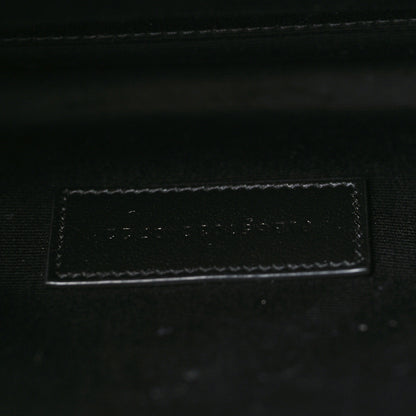 Saint Laurent Grain De Poudre Textured Mixed Matelasse Triquilt Monogram Clutch Dark Wisteria 7 of 10