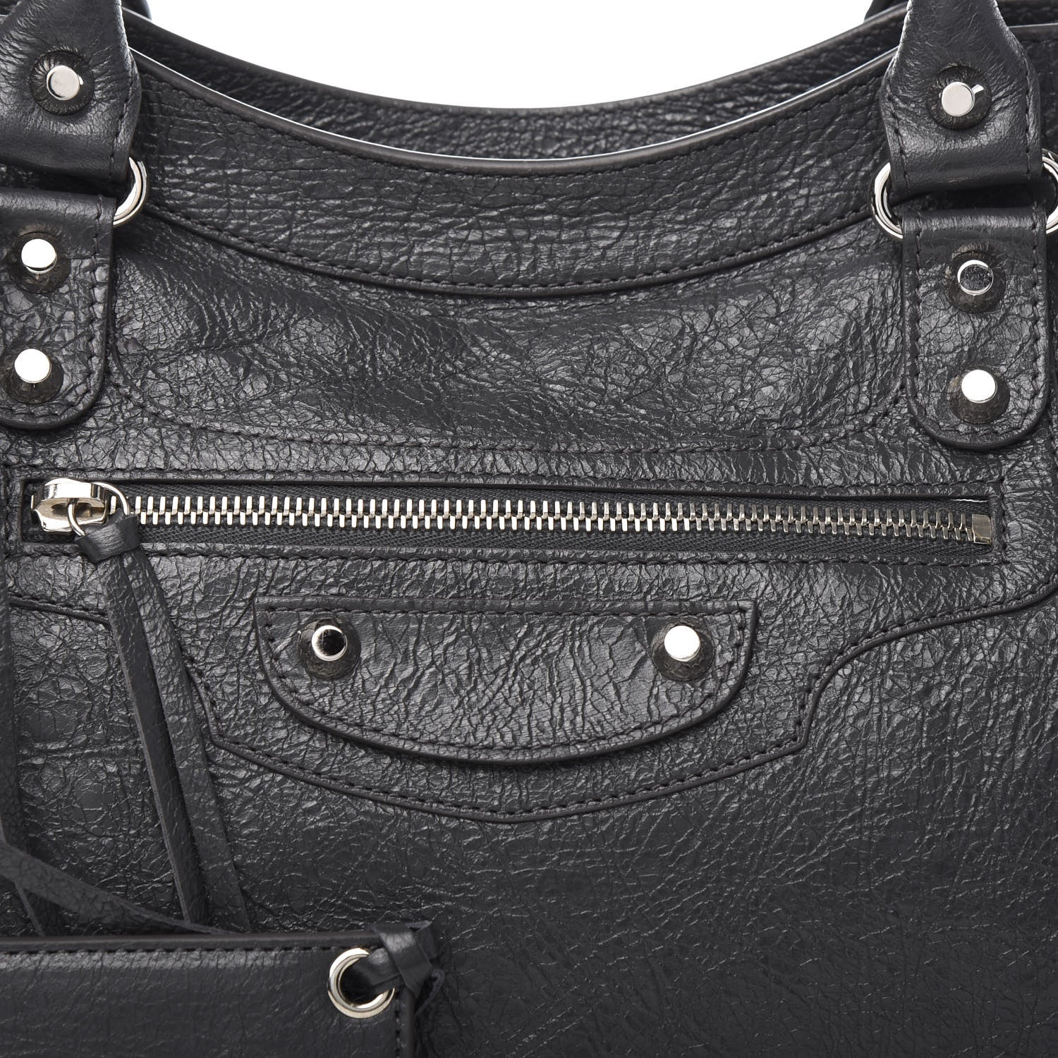 Balenciaga Agneau Classic Silver Hardware City Gris Fossile 14 of 14
