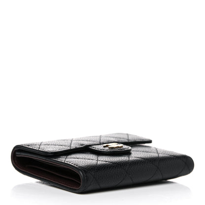 Chanel Caviar Quilted Compact Flap Wallet Black 4 of 19