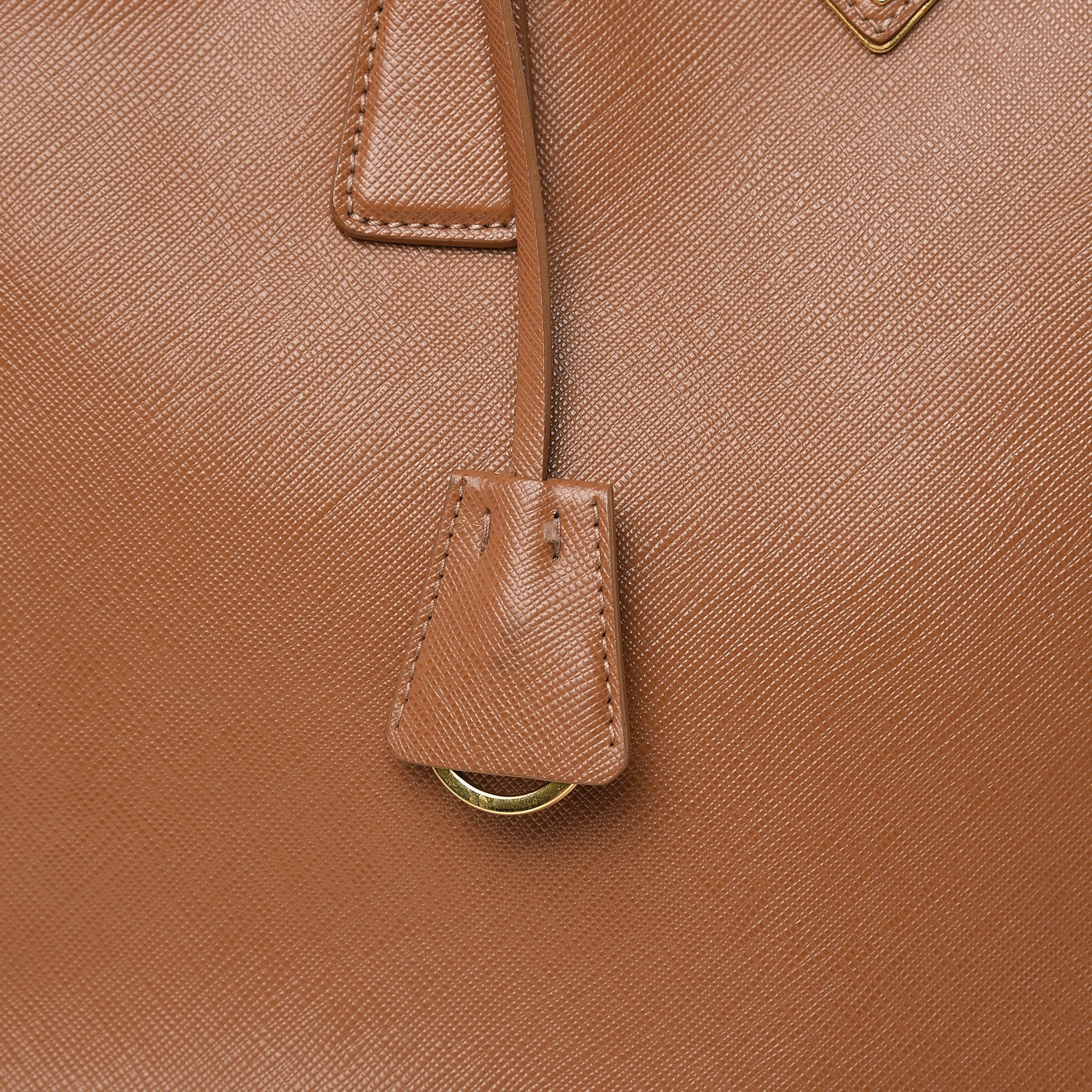 Prada Saffiano Medium Galleria Double Zip Tote Caramel 17 of 27