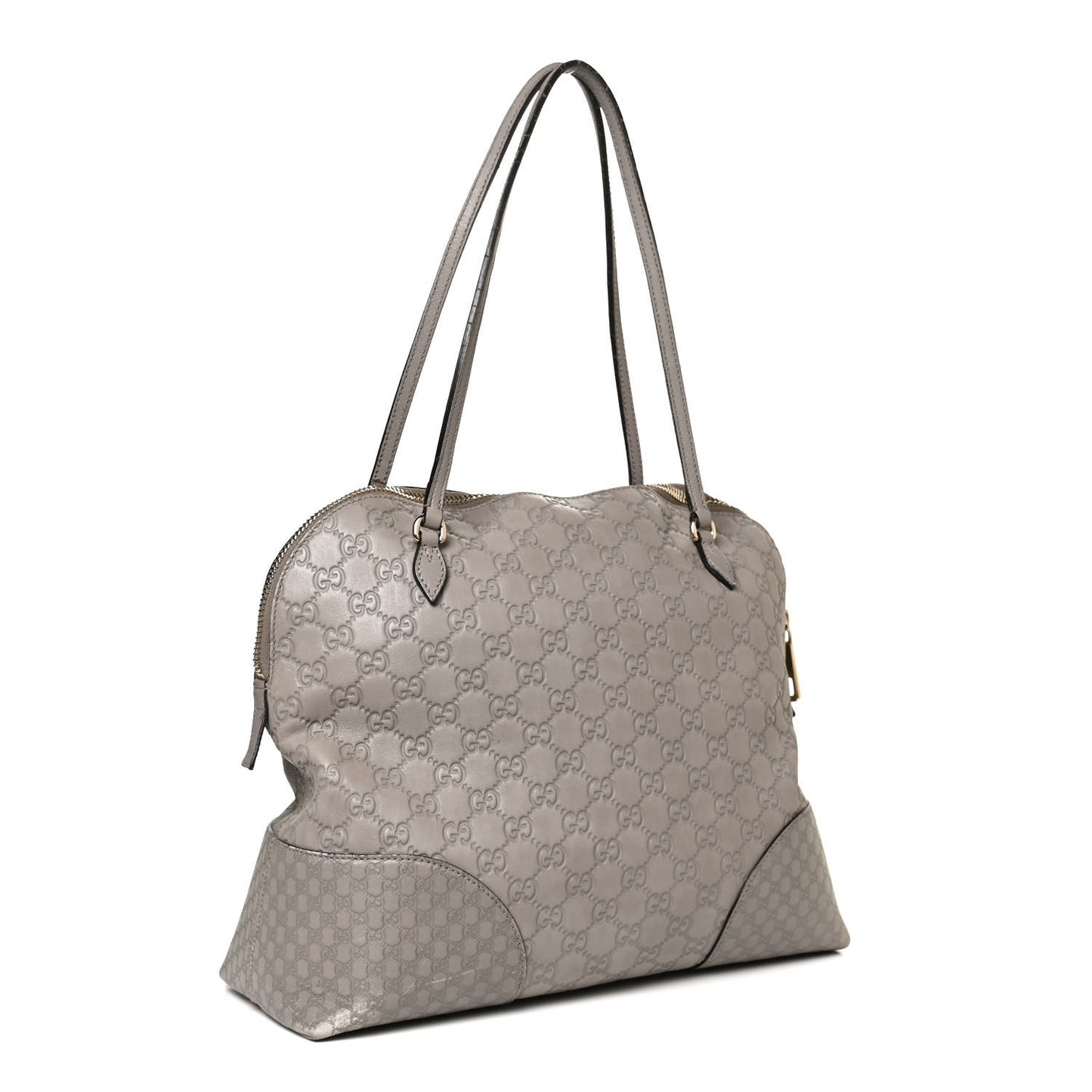 Guccissima Medium Bree Shoulder Bag Storm Grey