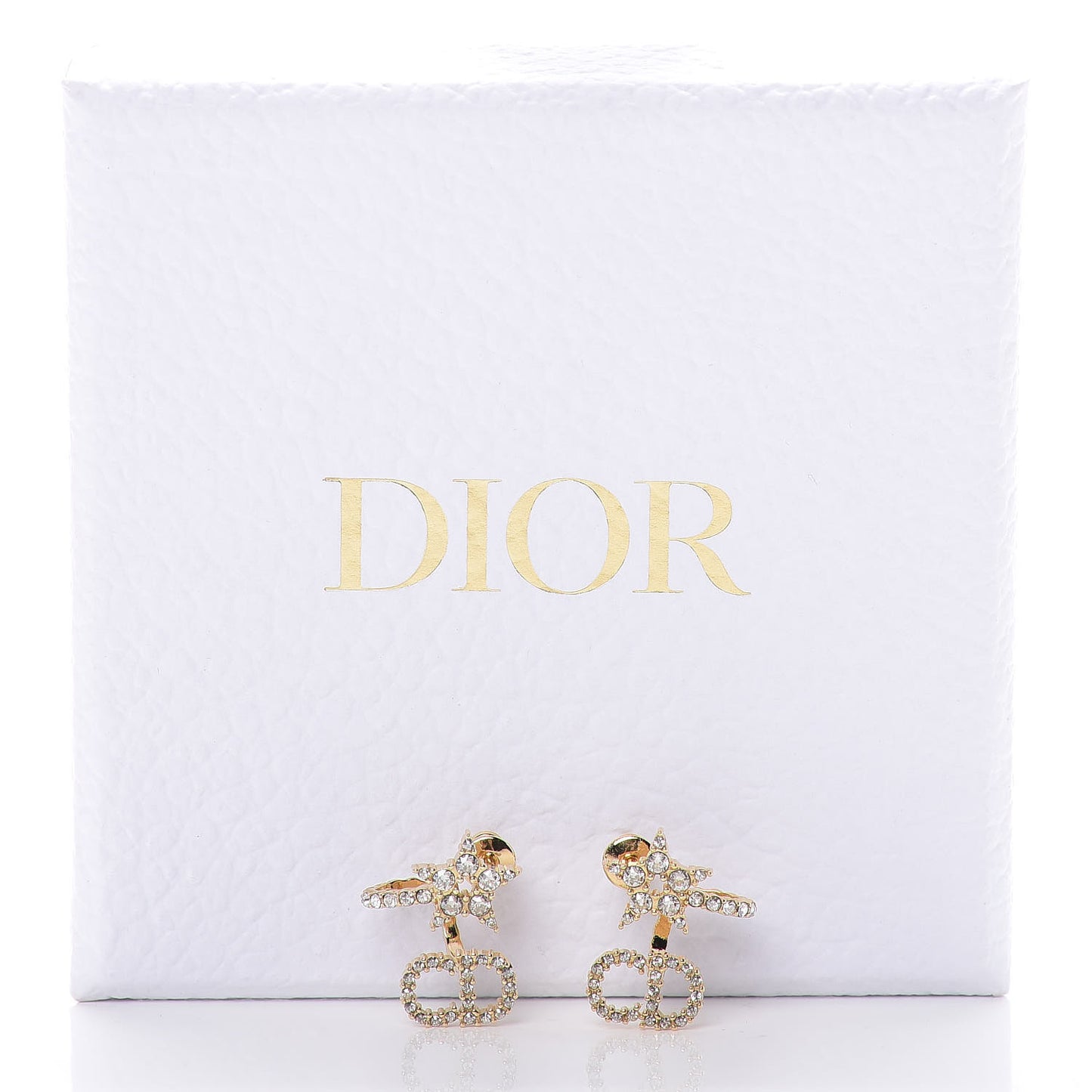 Crystal Clair D Lune Wrap Around Earrings Gold