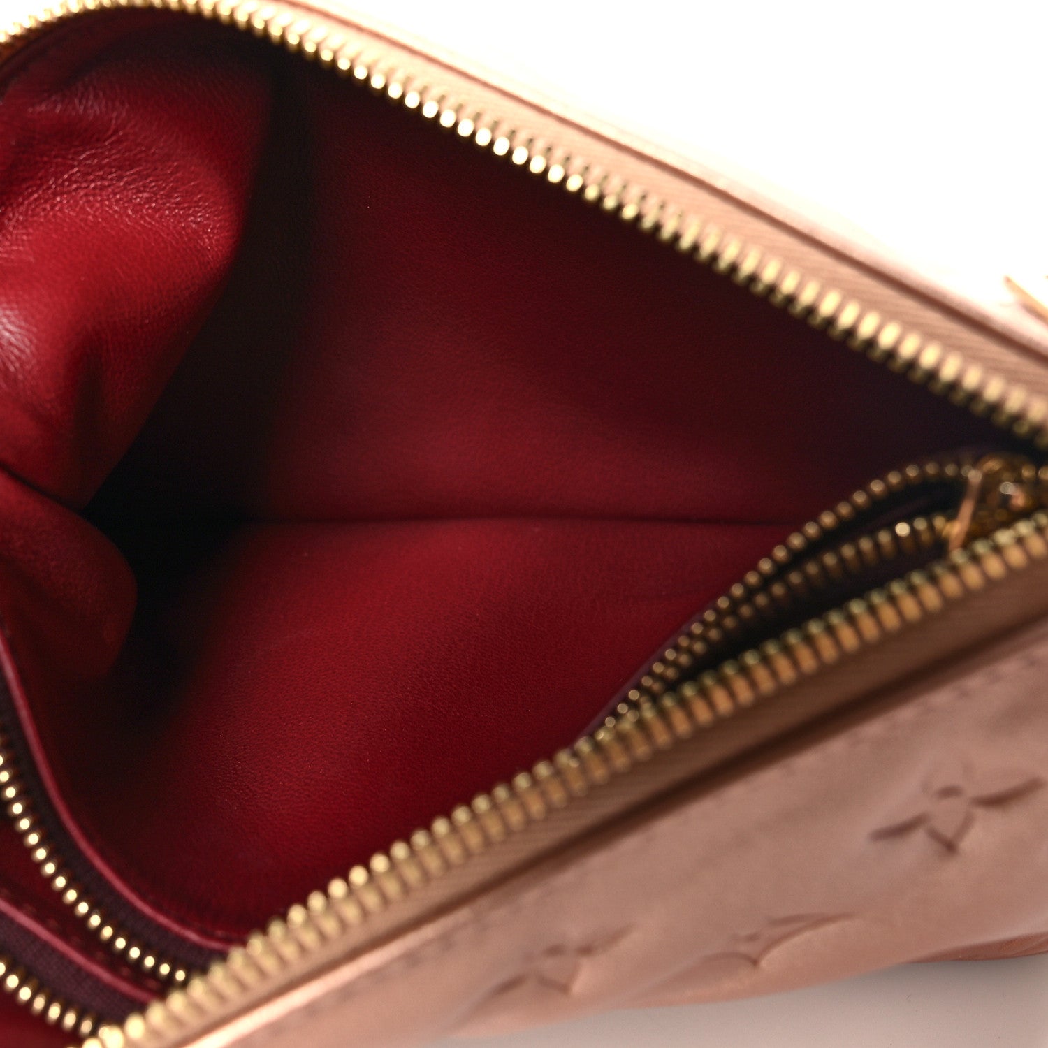 Louis Vuitton Metallic Lambskin Embossed Monogram Coussin BB Pink Gold 7 of 12