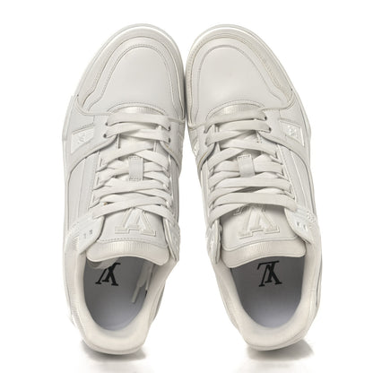 Louis Vuitton Calfskin Womens LV Trainer Sneakers 39.5 White 2 of 9